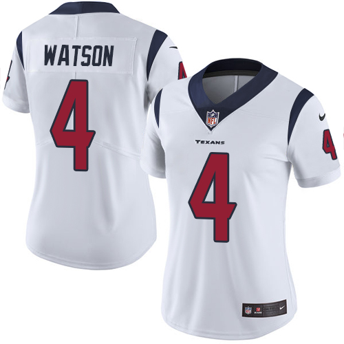 Women Houston Texans 4 Watson white Nike Vapor Untouchable Limited NFL Jersey
